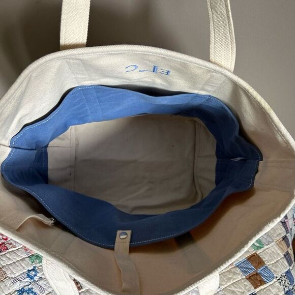 Vintage Lands’ End Canvas Boat and Tote large Bag 5 pockets - Picture 3 of 8